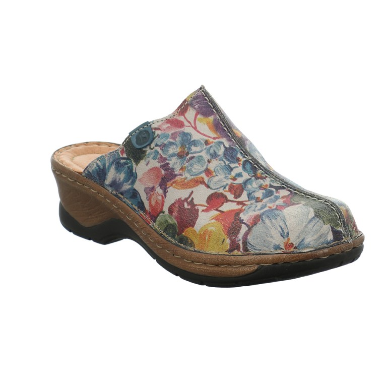 padmore & barnes Josef Seibel Ladies Catalonia 51 Slip-On Clog – Multi-Colour