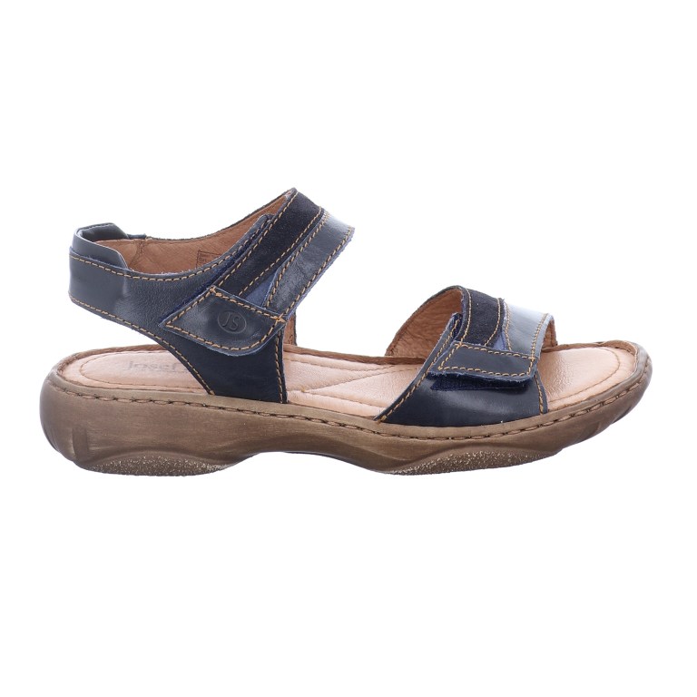 Padmore & Barnes Josef Seibel Ladies Debra 19 Velcro Strap Sandal – Denim
