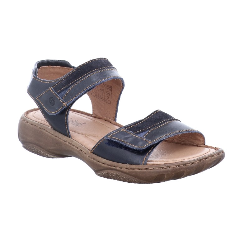 padmore & barnes Josef Seibel Ladies Debra 19 Velcro Strap Sandal – Denim