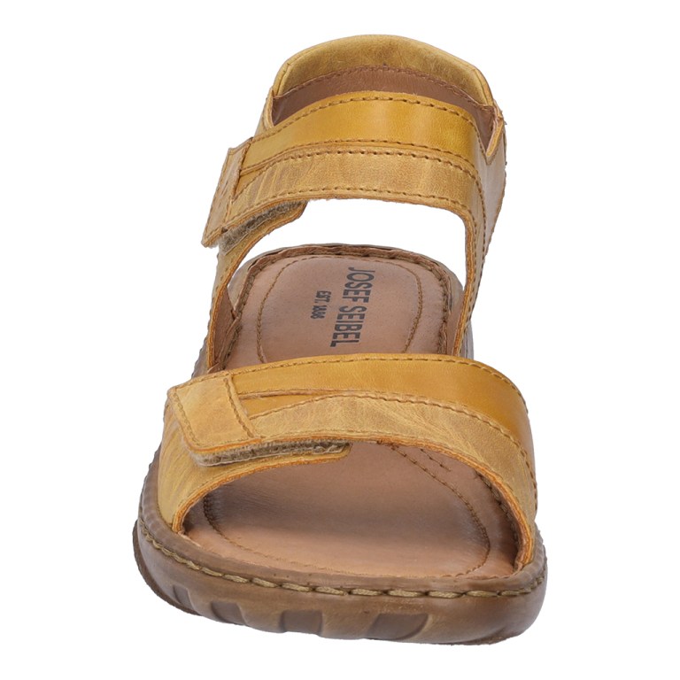 Padmore & Barnes Josef Seibel Ladies Debra 19 Velcro Strap Sandal – Saffron