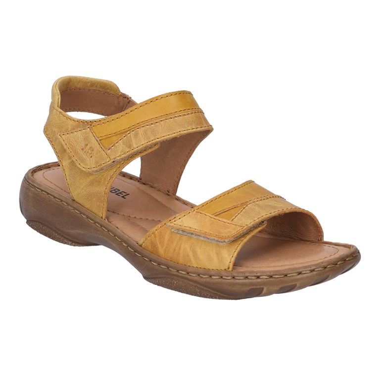 padmore & barnes Josef Seibel Ladies Debra 19 Velcro Strap Sandal – Saffron