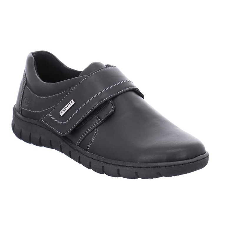 padmore & barnes Josef Seibel Ladies Steffi 51 Velro Strap Shoe – Black