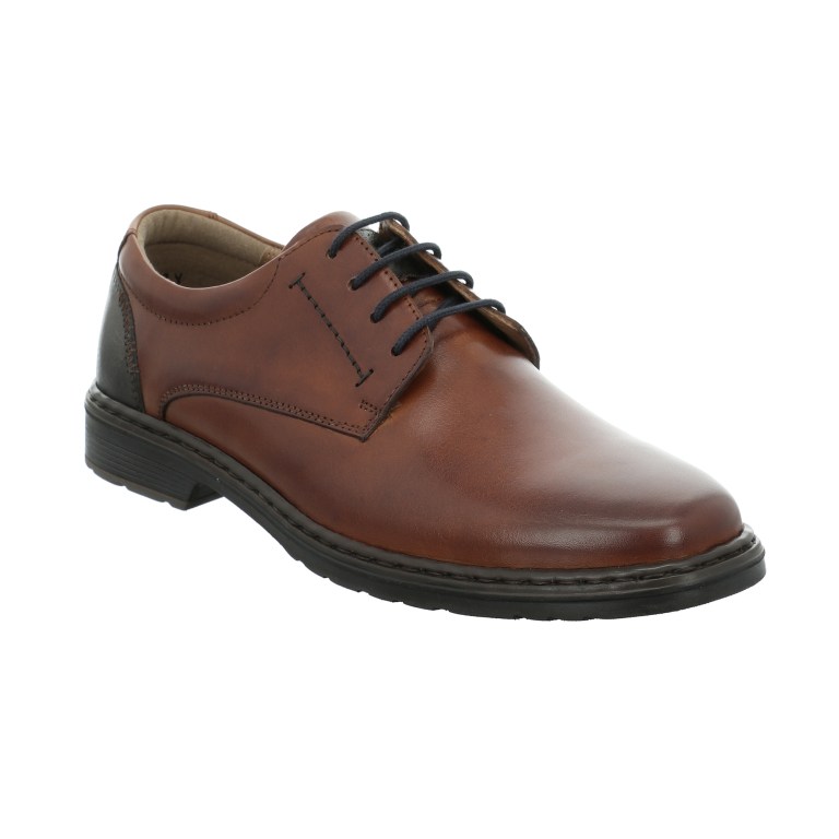 padmore & barnes Josef Seibel Mens Alastair 01 Laced Shoe – Cognac