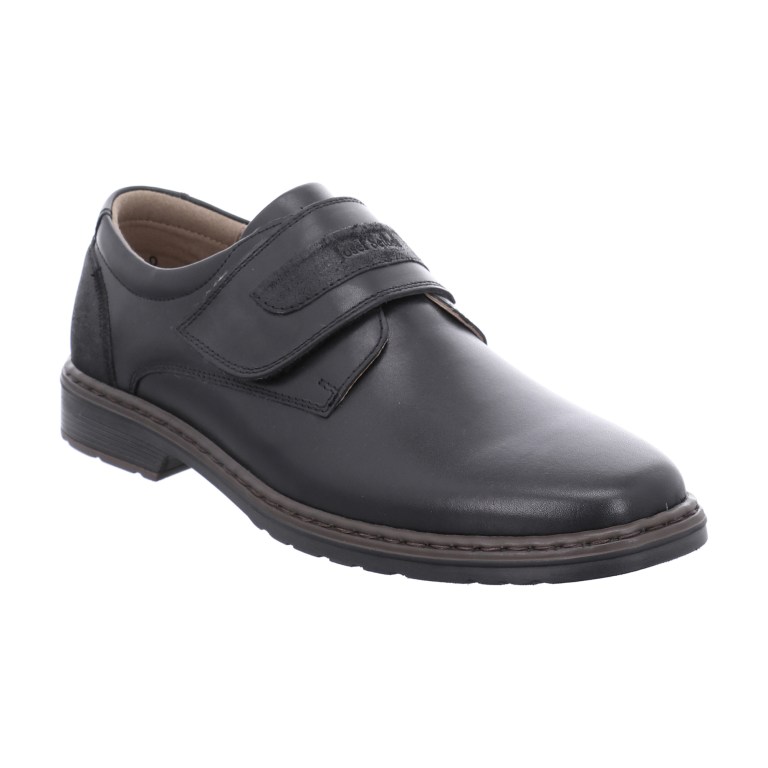 padmore & barnes Josef Seibel Mens Alastair 02 Velcro Strap Shoe – Black