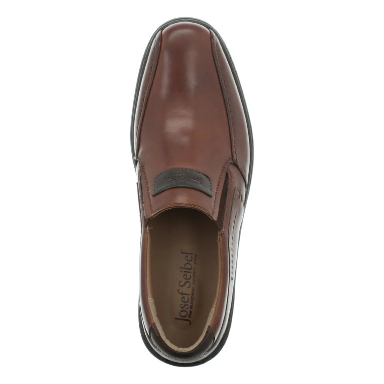 Padmore & Barnes Josef Seibel Mens Alastair 03 Slip-On Shoe – Cognac