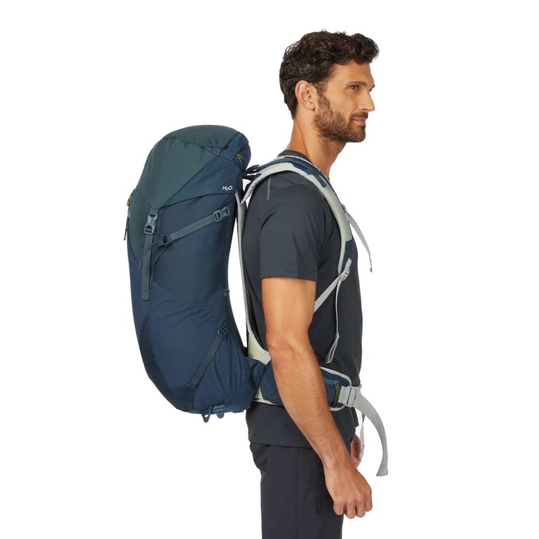 Padmore & Barnes Lowe Alpine AirZone Trail 35L Hiking Backpack – Tempest Blue/Orion Blue