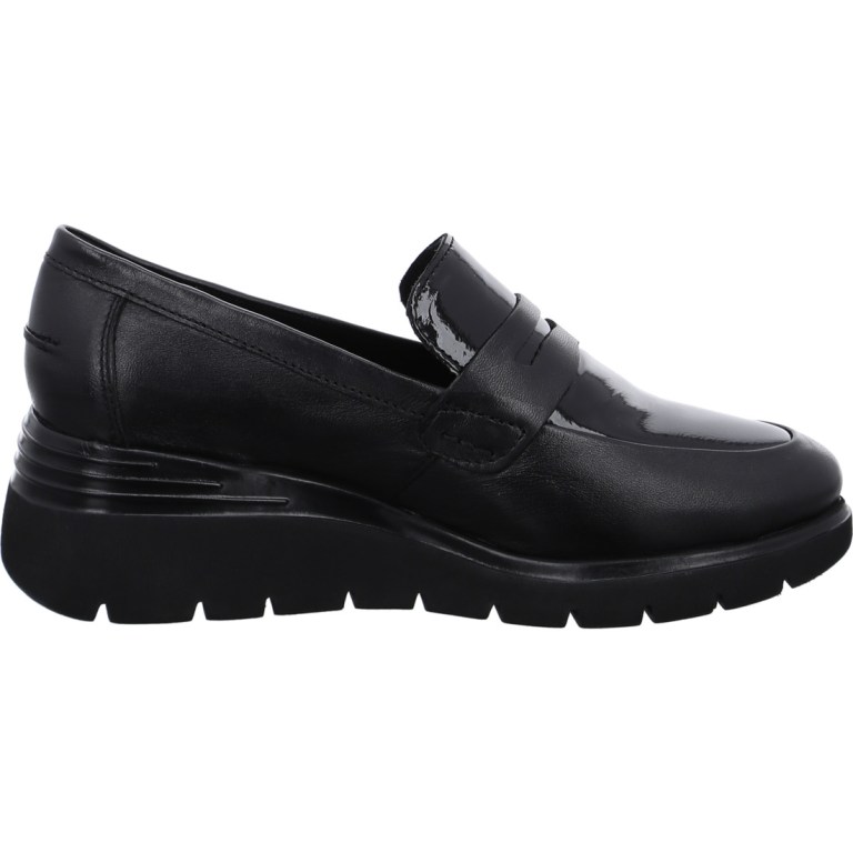 Padmore & Barnes Ara Ladies Bari Loafer – Black