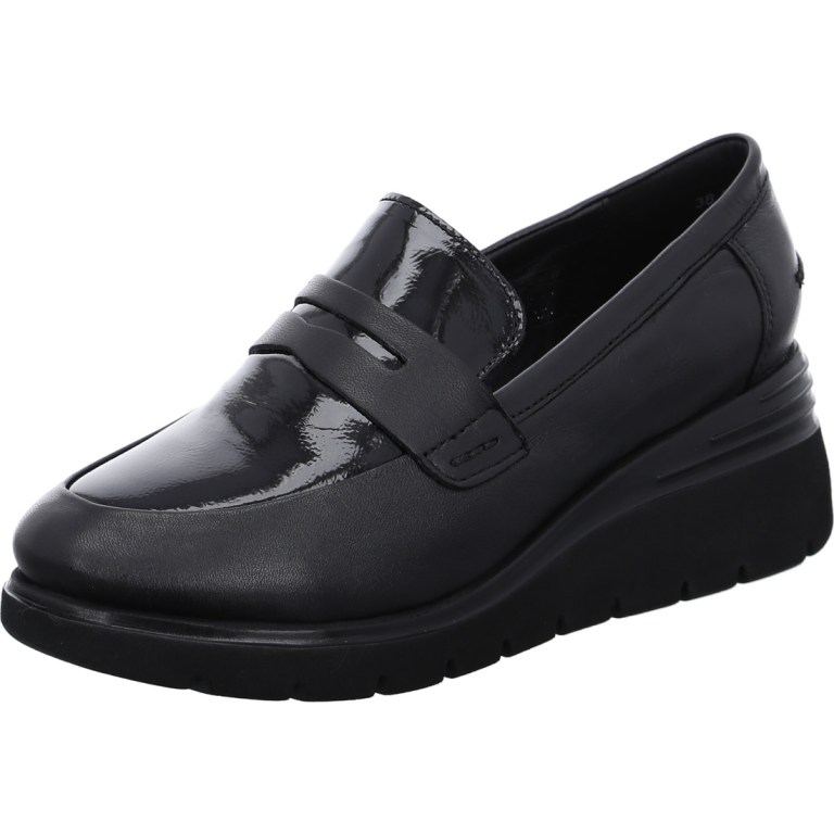 padmore & barnes Ara Ladies Bari Loafer – Black