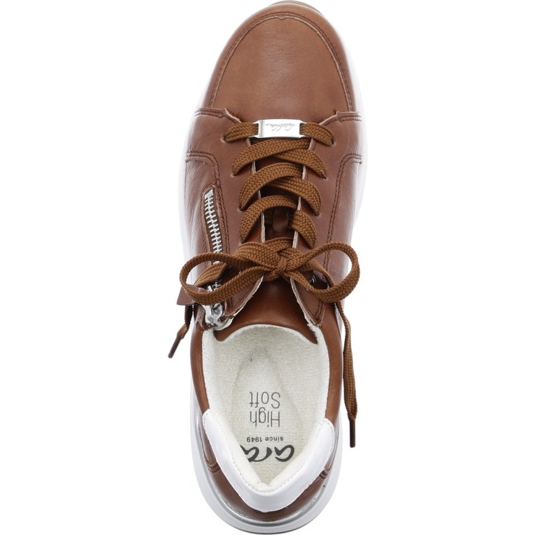 Padmore & Barnes Ara Ladies Osaka Sneaker – Cognac