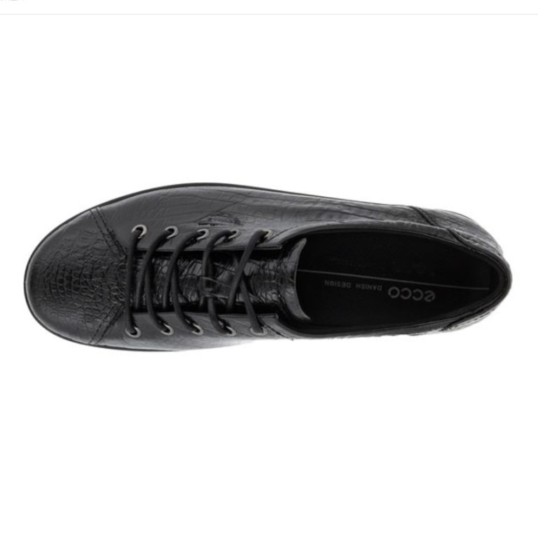 Padmore & Barnes Ecco Ladies Soft 2.0 Shoe – Black