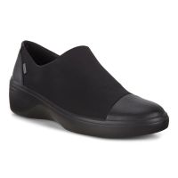 padmore & barnes Ecco Ladies Soft 7 Wedge Shoe – Black