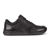 Padmore & Barnes Ecco Mens Irving Shoe – Black