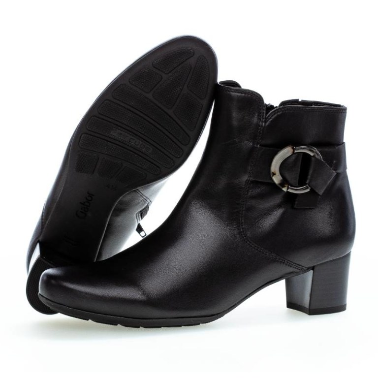 Padmore & Barnes Gabor Ladies Ankle Boot – Black