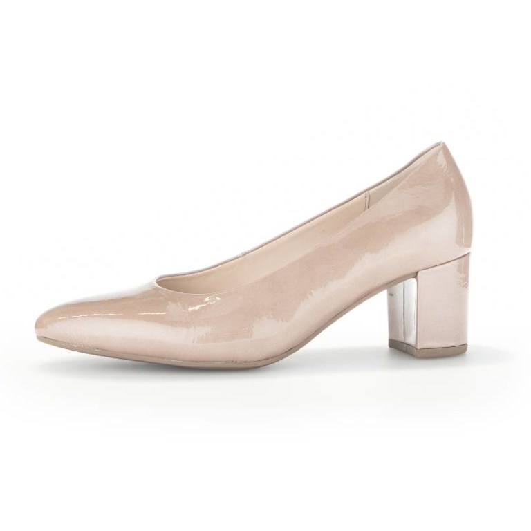 padmore & barnes Gabor Ladies Court Shoe – Nude