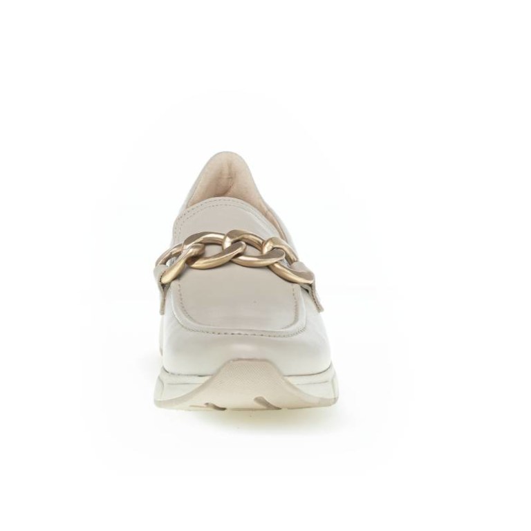 Padmore & Barnes Gabor Ladies Slip On Shoe – Cream