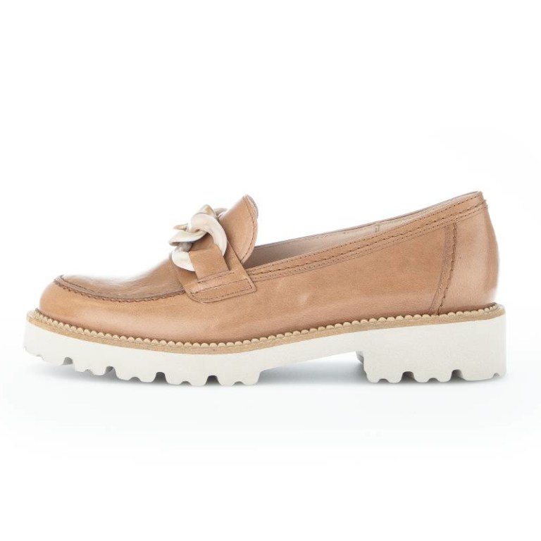 Padmore & Barnes Gabor Ladies Slip On Shoe – Tan