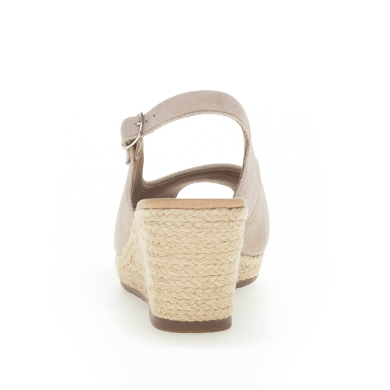 Padmore & Barnes Gabor Ladies Wedge Sandal – Taupe