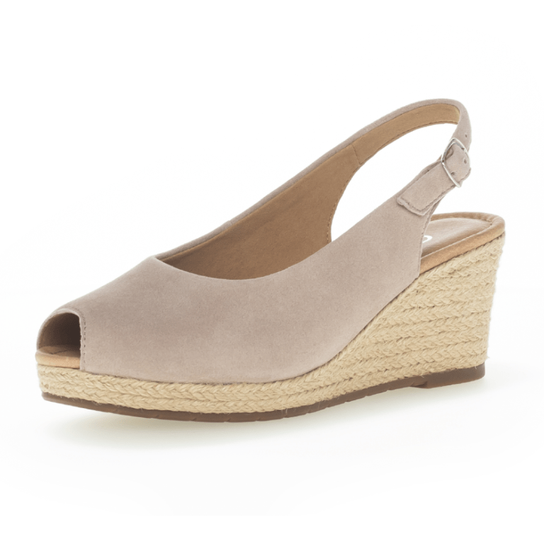 padmore & barnes Gabor Ladies Wedge Sandal – Taupe