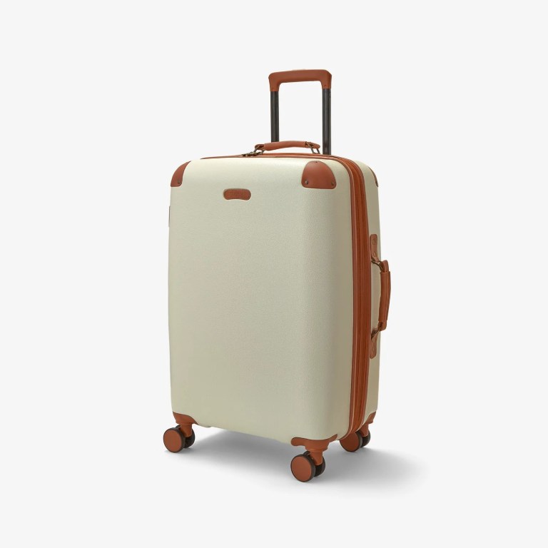 padmore & barnes Rock Carnaby Medium Suitcase – Cream