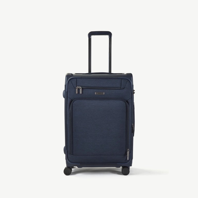 Padmore & Barnes Rock Parker Medium Suitcase – Navy