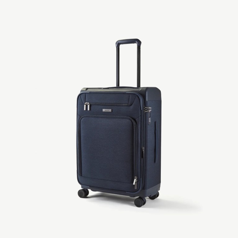 padmore & barnes Rock Parker Medium Suitcase – Navy