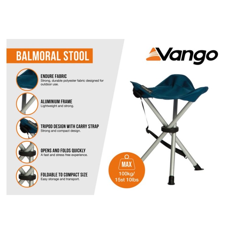 Padmore & Barnes Vango Balmoral Aluminium Stool