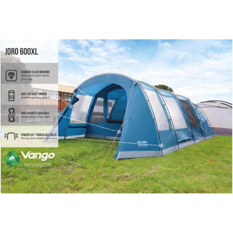 Padmore & Barnes Vango Joro 600XL 6-Person Tent – Blue