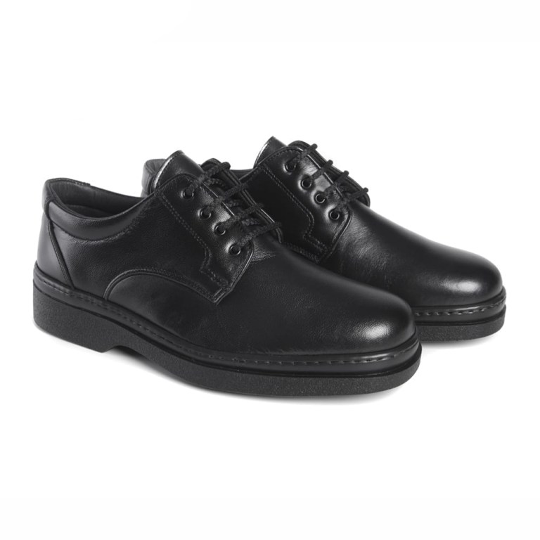 padmore & barnes Pinoso 5054 Mens Laced Comfort Shoe – Black