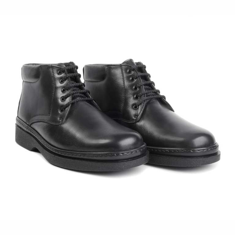 padmore & barnes Pinoso 5212 Mens Laced Comfort Boot – Black