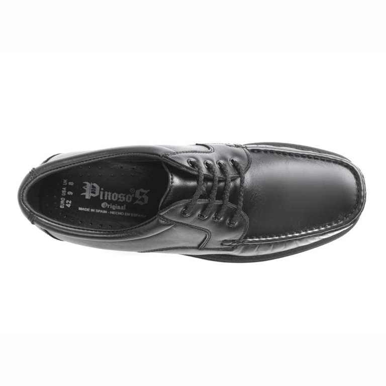 Padmore & Barnes Pinoso 5605 Mens Laced Comfort Shoe – Black