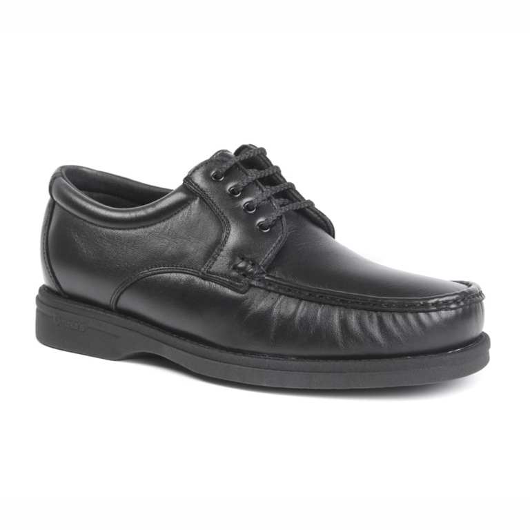 padmore & barnes Pinoso 5605 Mens Laced Comfort Shoe – Black