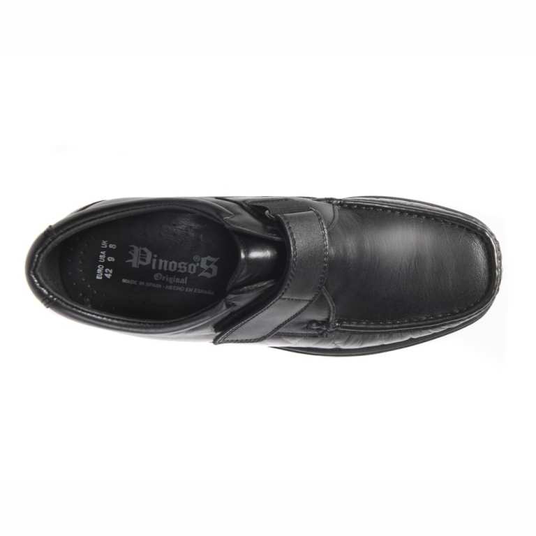 Padmore & Barnes Pinoso 5660 Mens Velcro Comfort Shoe – Black