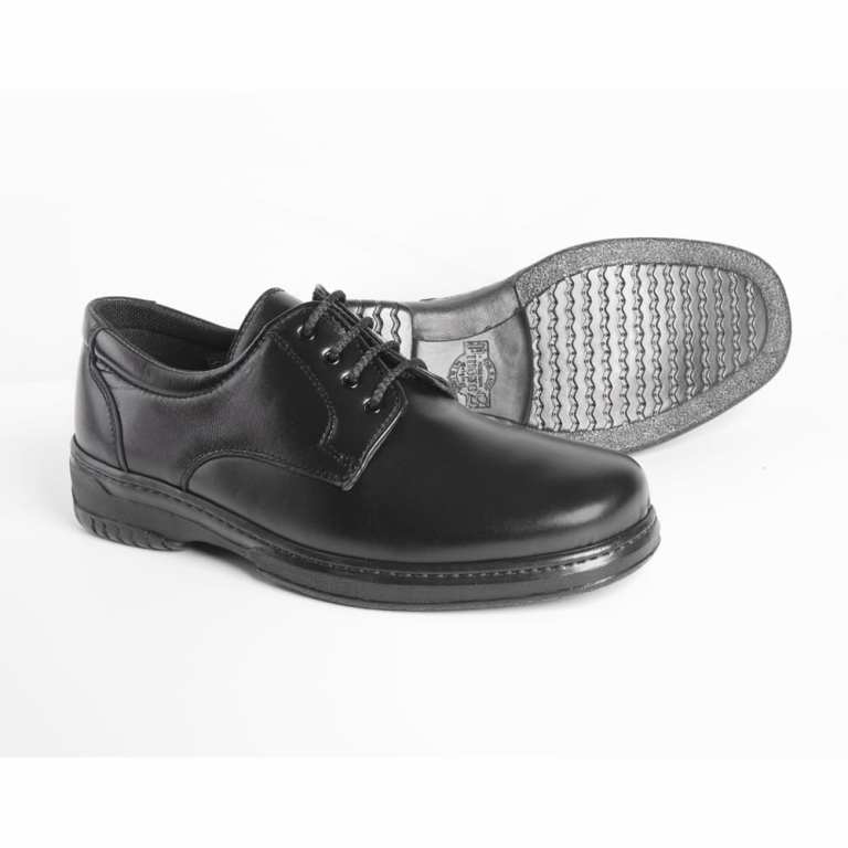 Padmore & Barnes Pinoso 5975 Mens Laced Comfort Shoe – Black