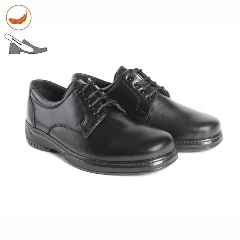 padmore & barnes Pinoso 5975 Mens Laced Comfort Shoe – Black
