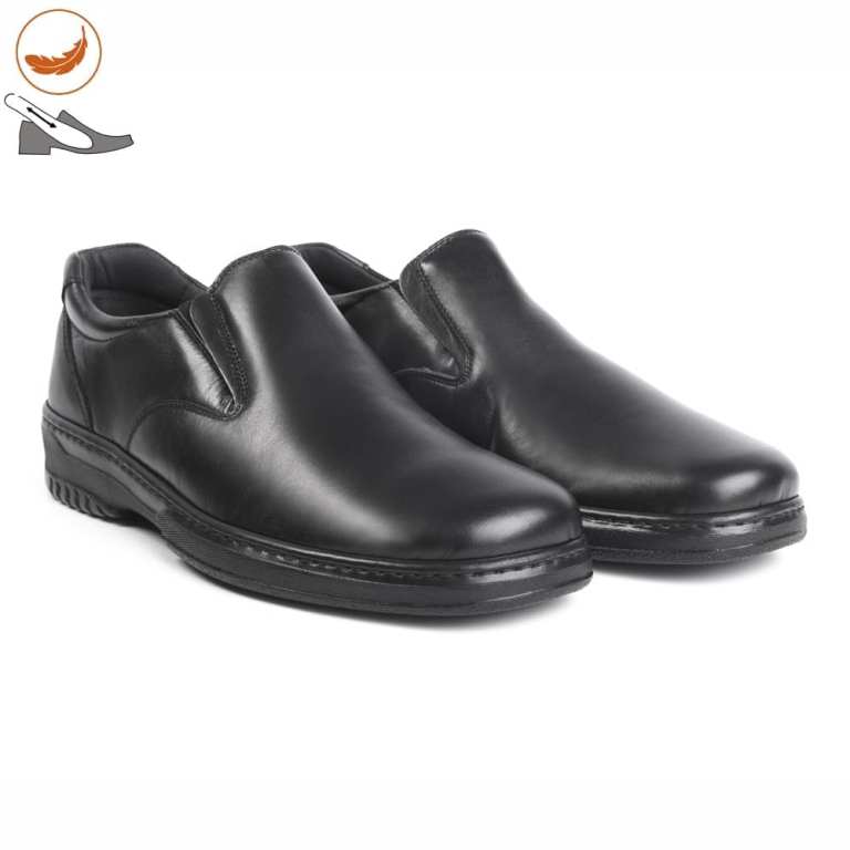 padmore & barnes Pinoso 5985 Mens Slip-On Comfort Shoe – Black