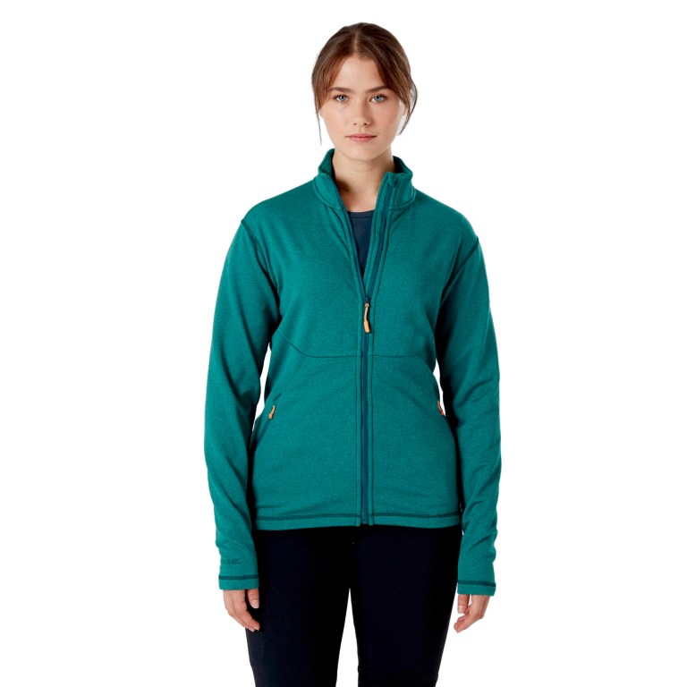 padmore & barnes Rab Ladies Geon Full-Zip Jacket – Atlantis/Peacock Green