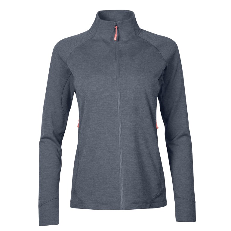 padmore & barnes Rab Ladies Nexus Full-Zip Stretch Fleece – Steel