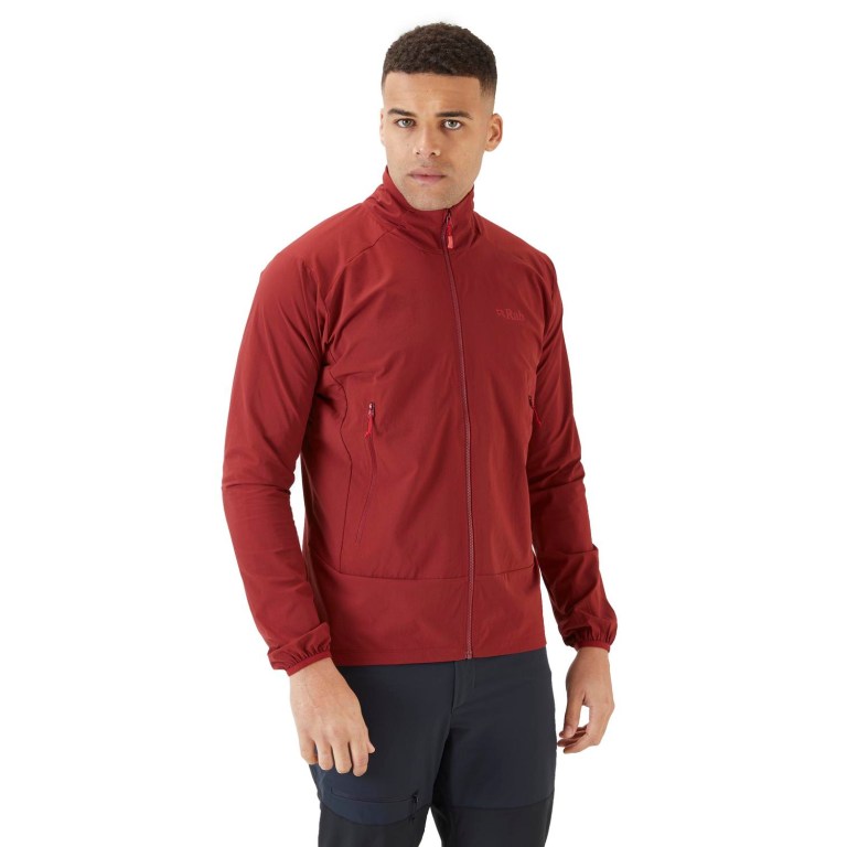 padmore & barnes Rab Mens Borealis Tour Jacket – Oxblood Red