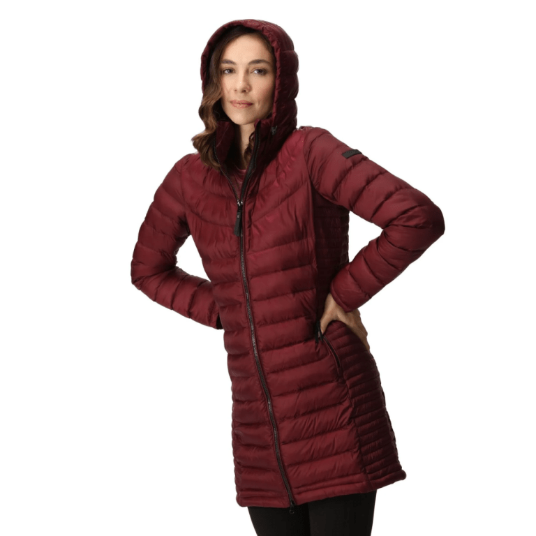 Padmore & Barnes Regatta Andel III Long Parka Jacket Burgundy