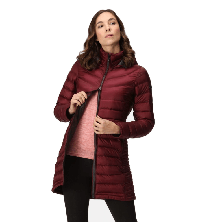 Padmore & Barnes Regatta Andel III Long Parka Jacket Burgundy