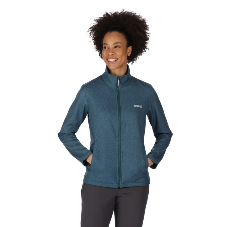 padmore & barnes Regatta Connie V Full Zip Jacket Reflecting Lake Marl