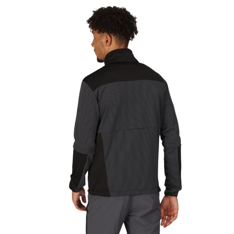 Padmore & Barnes Regatta Highton Fz III Jacket Seal Grey Black