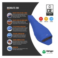 Padmore & Barnes Vango Microlite 200 Sleeping Bag – Blue