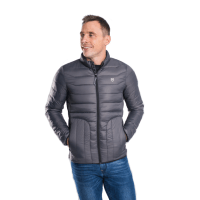 padmore & barnes XV Kings Mens Ponsonby Puffer Jacket – Elephant Breath