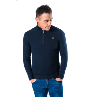 padmore & barnes XV Kings Mens Strike 1/4 Zip Sweater – Classic Navy