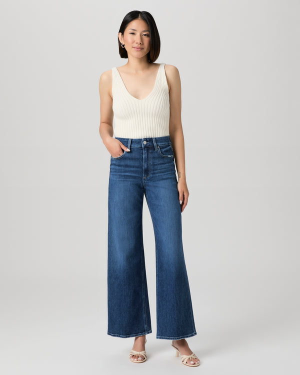 paige Anessa Petite 29" Wide Leg Jean