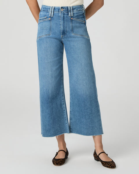 Paige Anessa Petite Wide Leg Jean