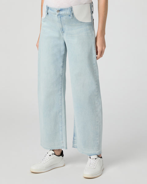 Paige Arellia Ankle Maternity Barrel Leg Jean