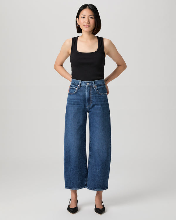 paige Arellia Ankle Petite Barrel Leg Jean