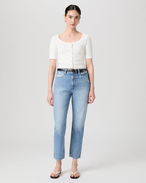 paige Billy Crop Straight Jean